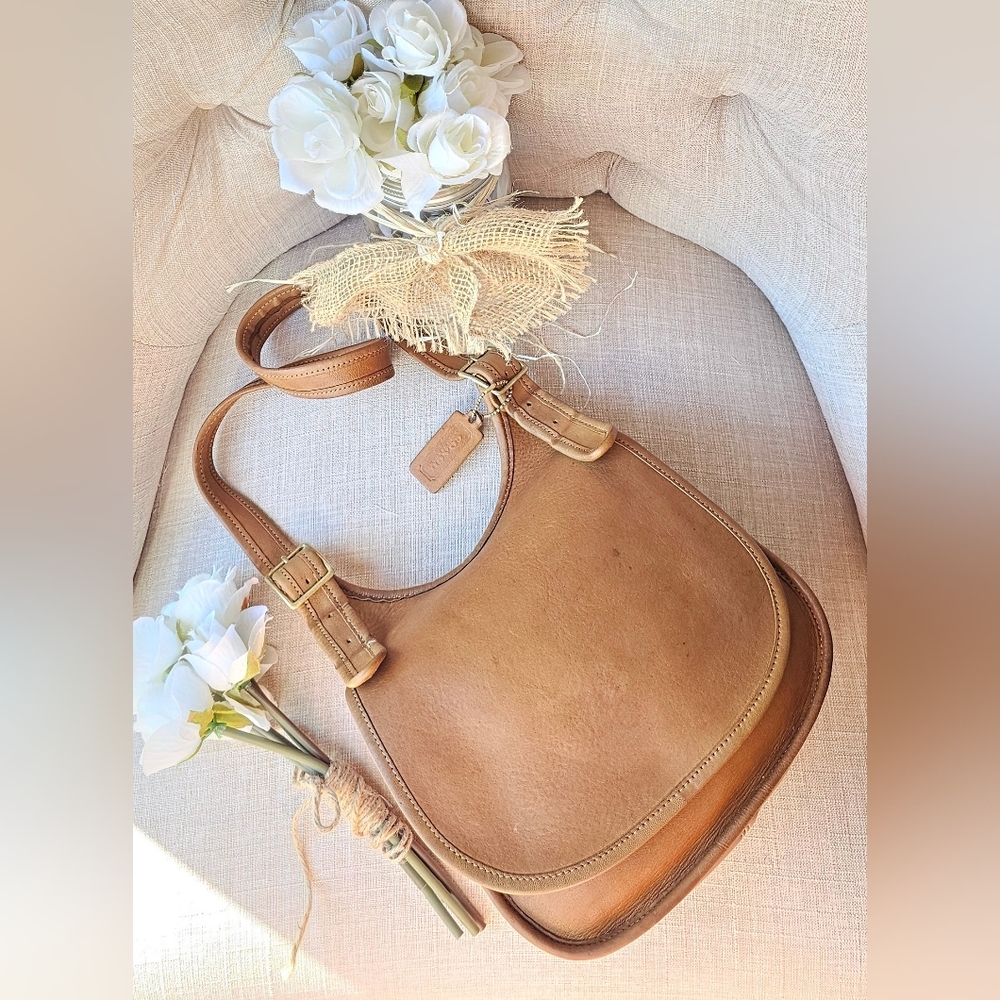 Vintage Coach Bonnie Cashin NYC Pre-Serial Saddle Bag # 9205 ( Carmel ) - Picture 8 of 16